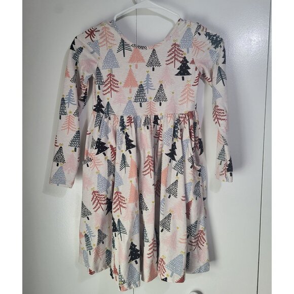 Hanna Andersson Other - Hanna Andersson Christmas Tree Dress SZ 8/ 130 Aspen Celebration Skater Pockets